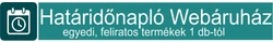 Határidőnapló webáruház