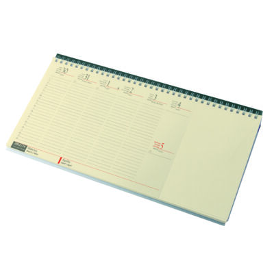 Fekvő asztali naptár blokktömbös chamois papír