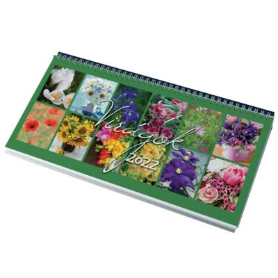 Képes asztali naptár Virágok