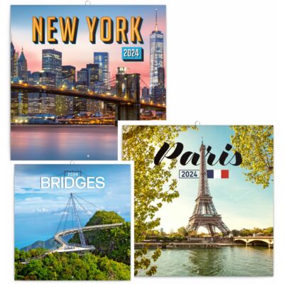 Lemeznaptár - VÁROSOK New York, Paris, Hidak/bridges