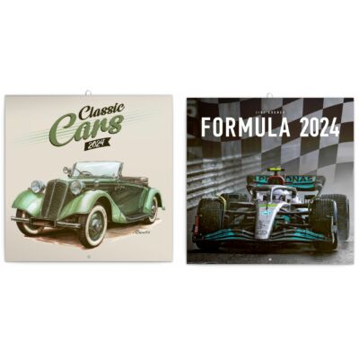 Lemeznaptár-JÁRMŰVEK (formula, classic cars, autók)