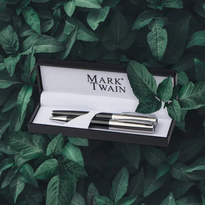 kiváló minőségű Mark Twain tollkészlet gravírozható 