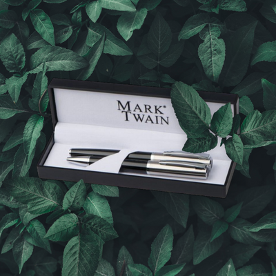 kiváló minőségű Mark Twain tollkészlet gravírozható 